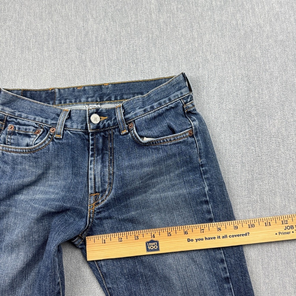 Vintage Lucky Brand Jeans Women 26x31 Low Rise Bootcut Stretch Denim Made in USA - Picture 8 of 13